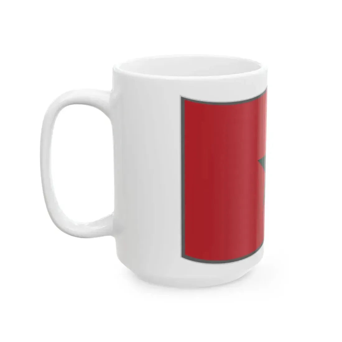 Flag of Morocco waving (Morocco) White Coffee Mug - Go Mug Yourself