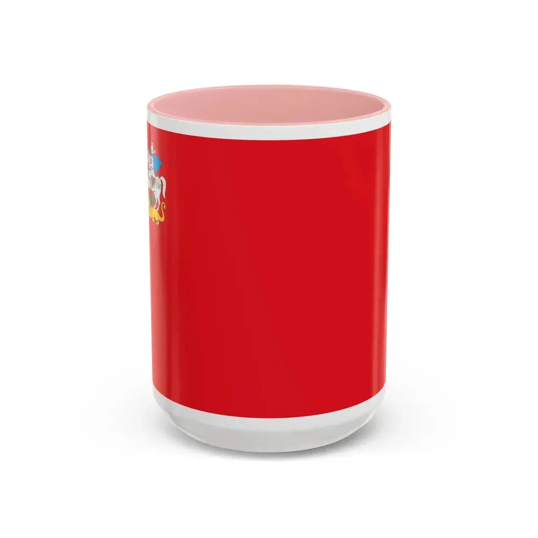 Flag of Moscow Oblast Russia - Accent Coffee Mug 15oz Pink - Go Mug Yourself