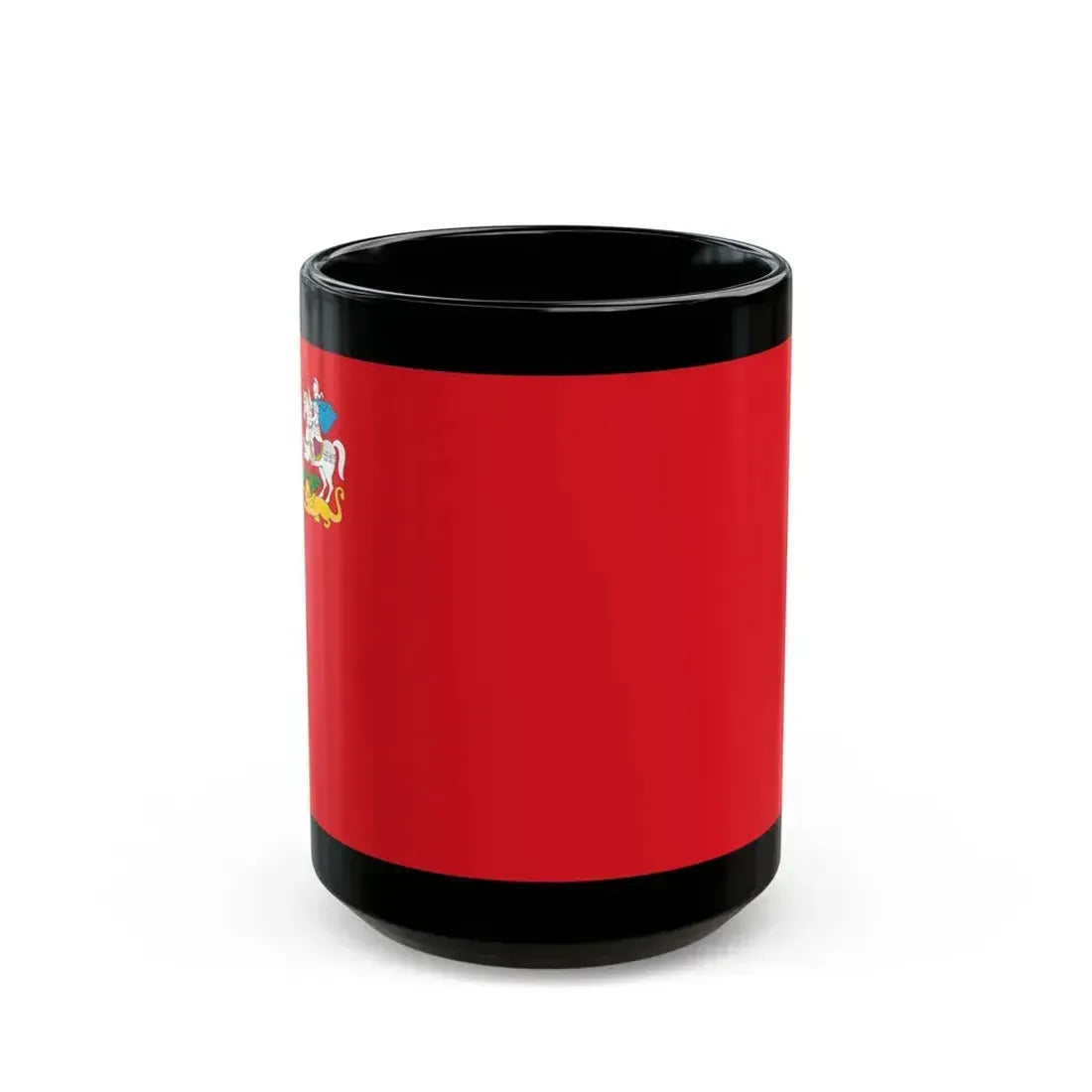 Flag of Moscow Oblast Russia - Black Coffee Mug 15oz - Go Mug Yourself
