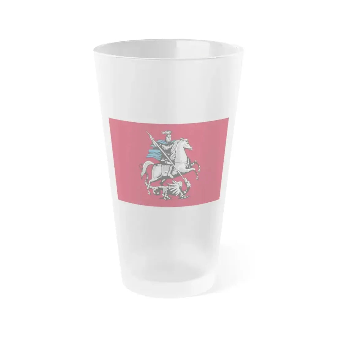 Flag of Moscow Russia - Frosted Pint Glass 16oz 16oz Frosted - Go Mug Yourself