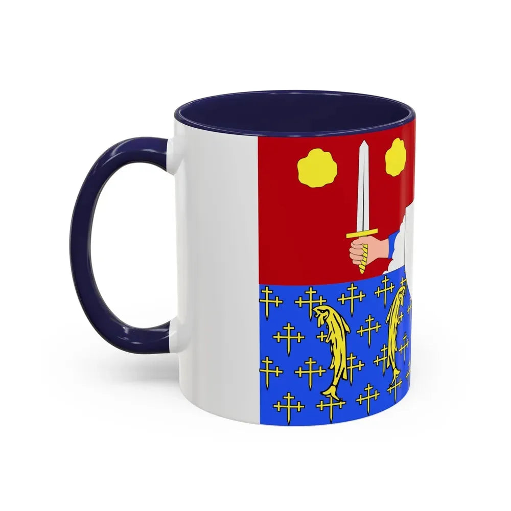 Flag of Moselle France 2 - Accent Coffee Mug - Go Mug Yourself