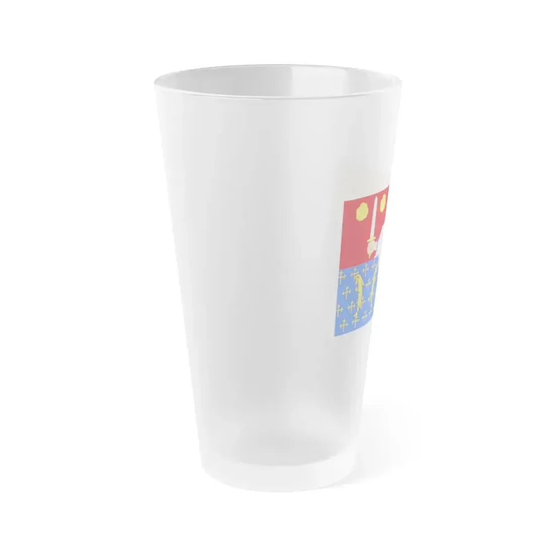 Flag of Moselle France 2 - Frosted Pint Glass 16oz - Go Mug Yourself