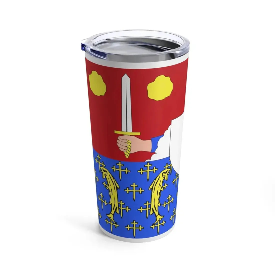 Flag of Moselle France 2 - Tumbler 20oz - Go Mug Yourself