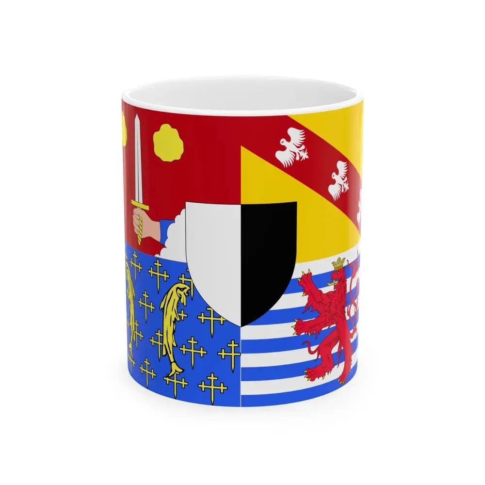 Flag of Moselle France 2 - White Coffee Mug 11oz - Go Mug Yourself