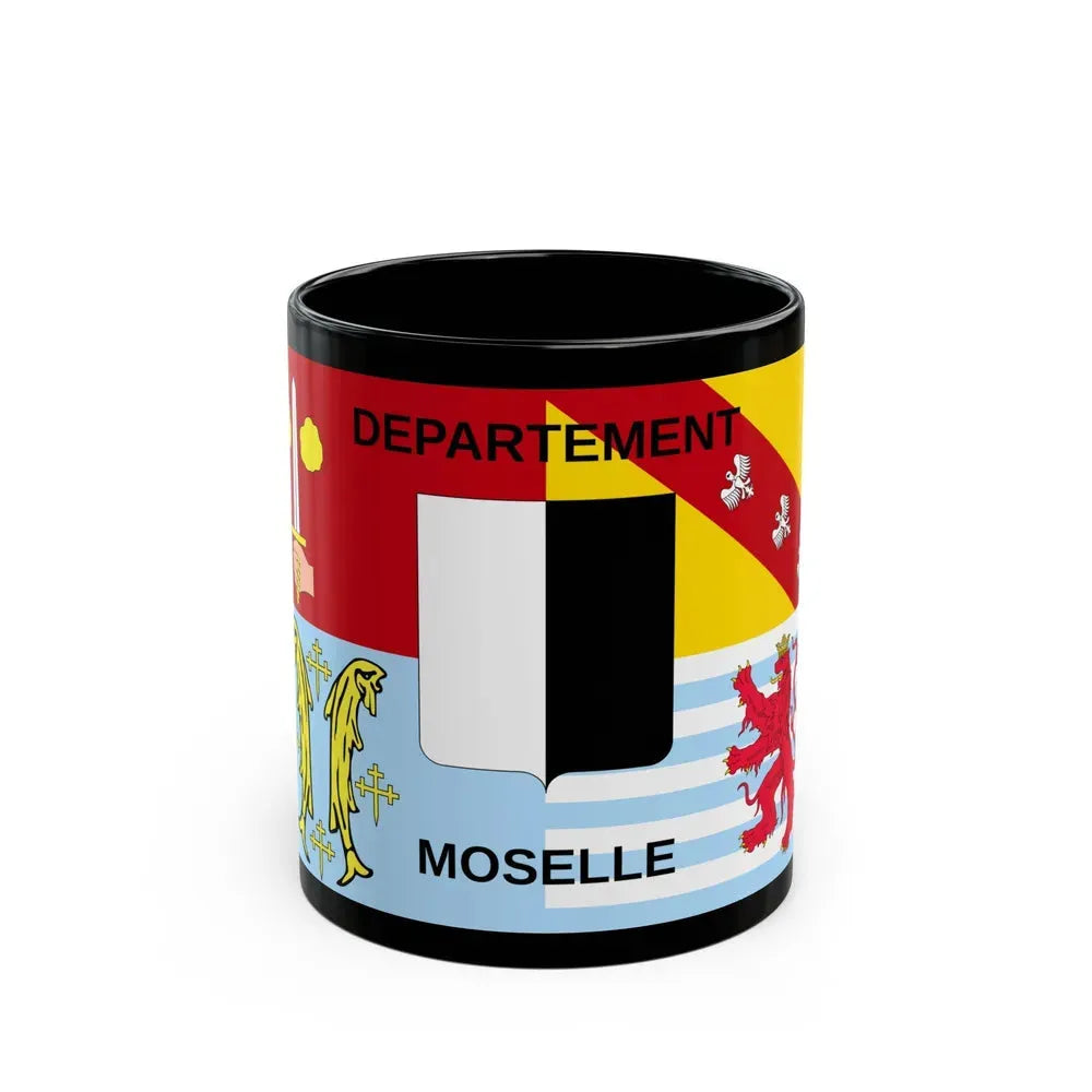 Flag of Moselle France - Black Coffee Mug 11oz - Go Mug Yourself