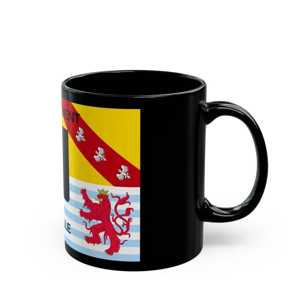 Flag of Moselle France - Black Coffee Mug - Go Mug Yourself
