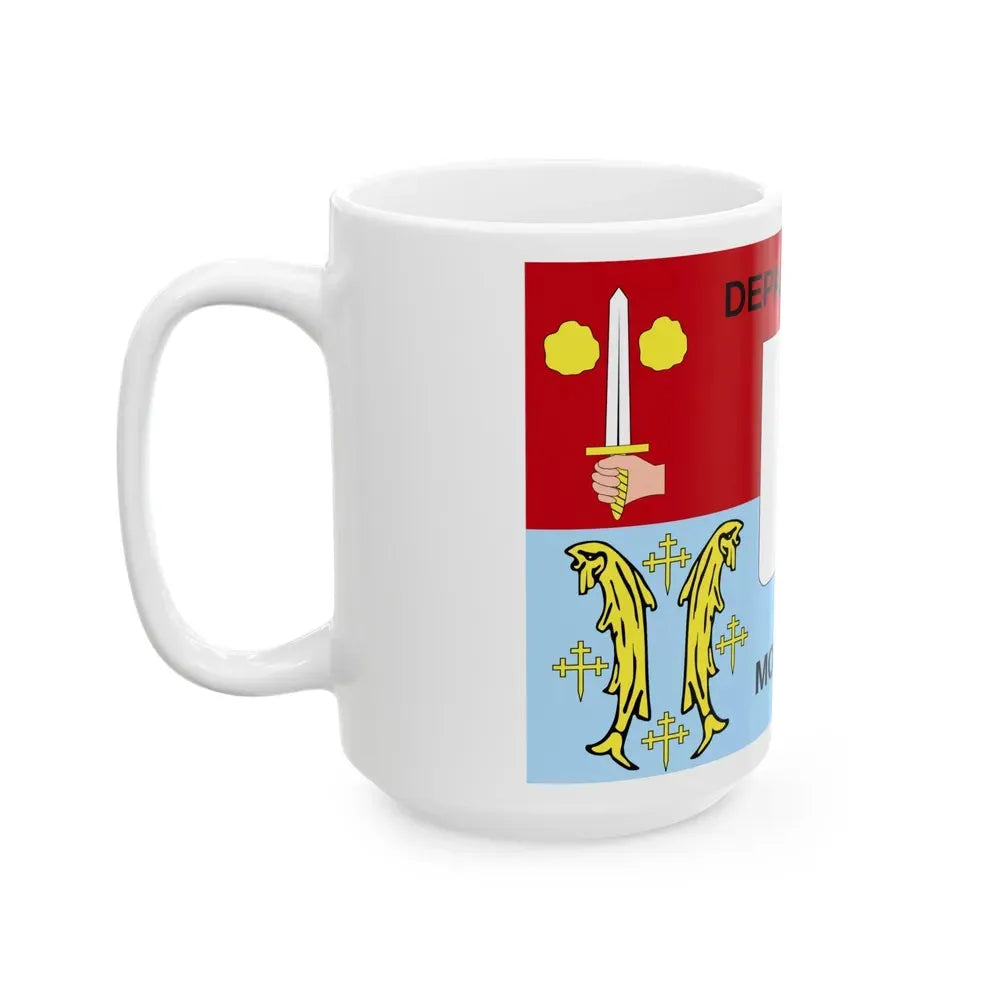 Flag of Moselle France - White Coffee Mug - Go Mug Yourself