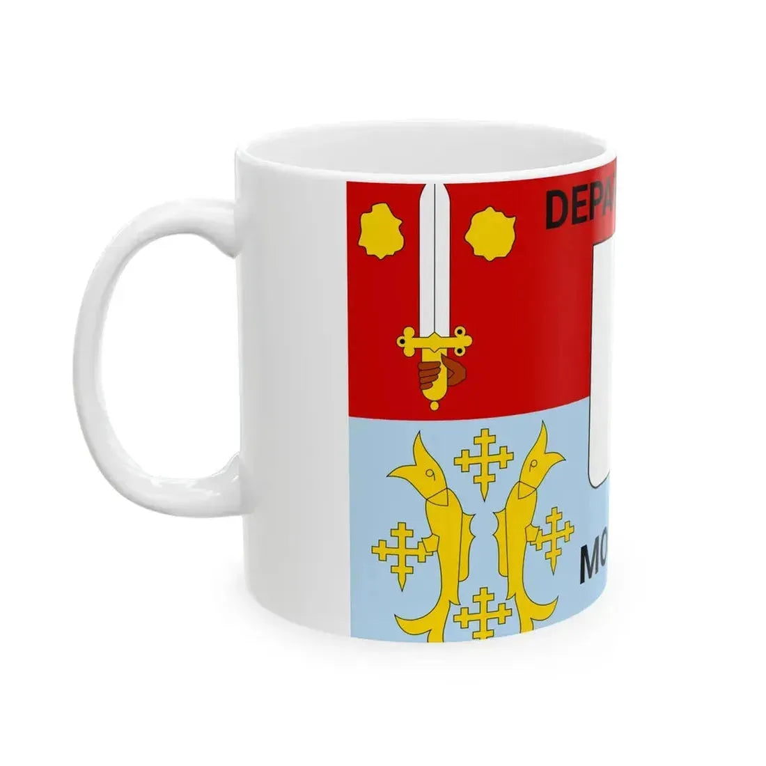 Flag of Moselle (France) White Coffee Mug - Go Mug Yourself