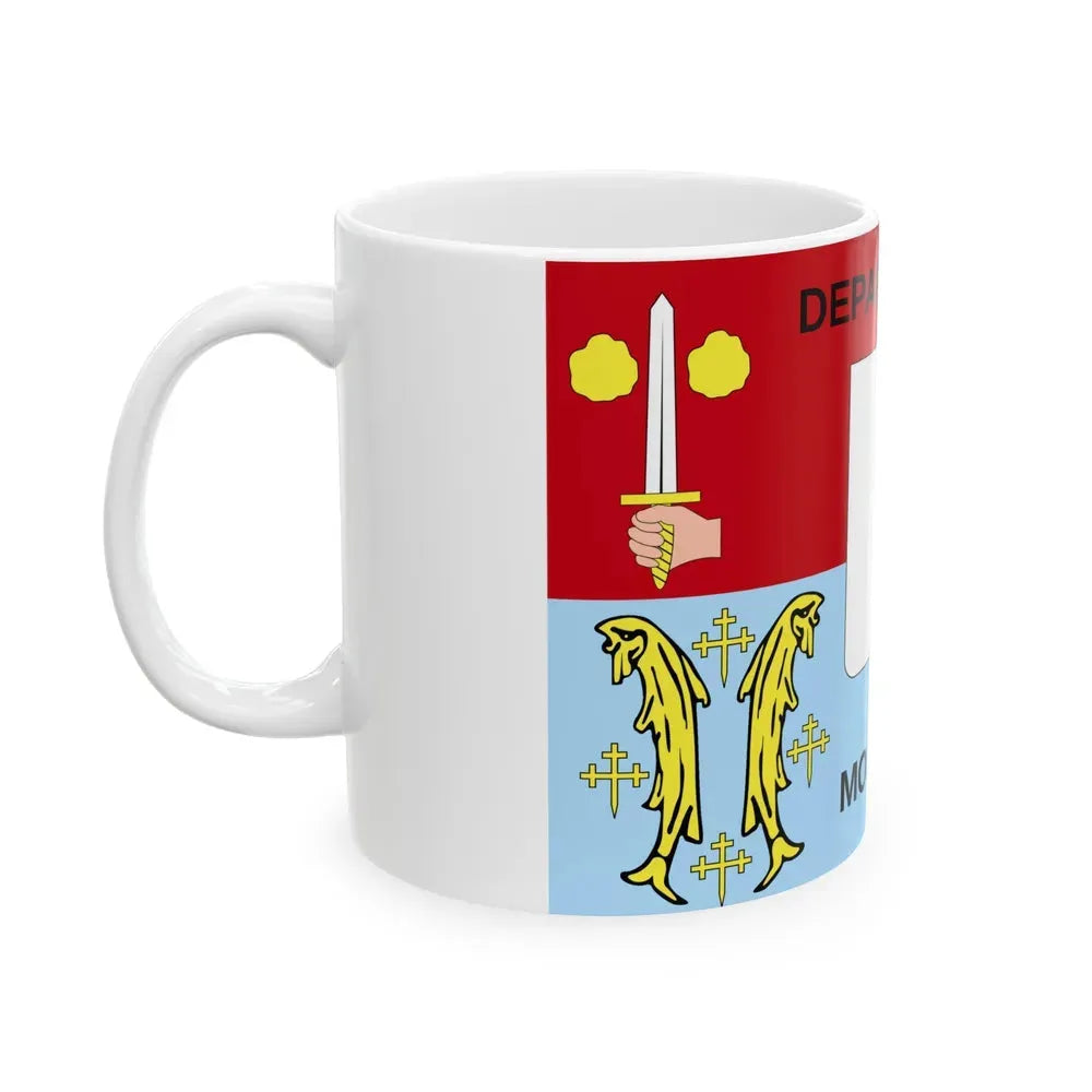 Flag of Moselle France - White Coffee Mug - Go Mug Yourself