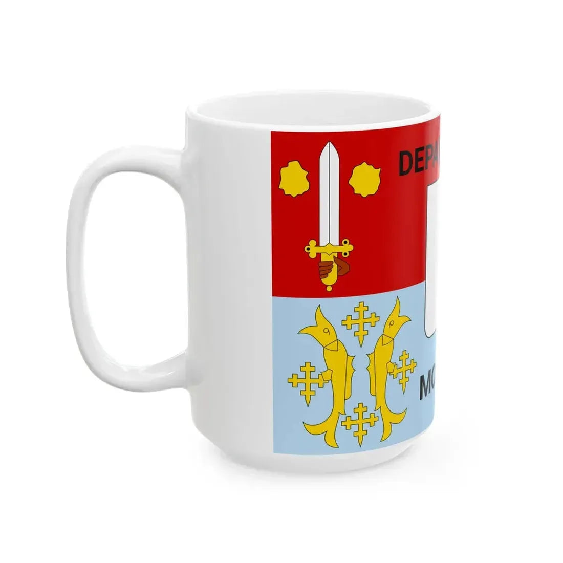 Flag of Moselle (France) White Coffee Mug - Go Mug Yourself
