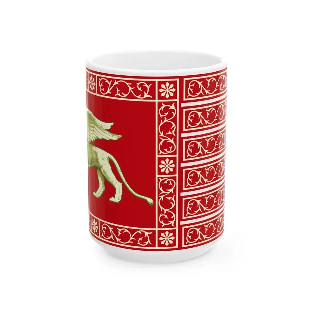 Flag of Most Serene Republic of Venice (Italy) White Coffee Mug 15oz - Go Mug Yourself