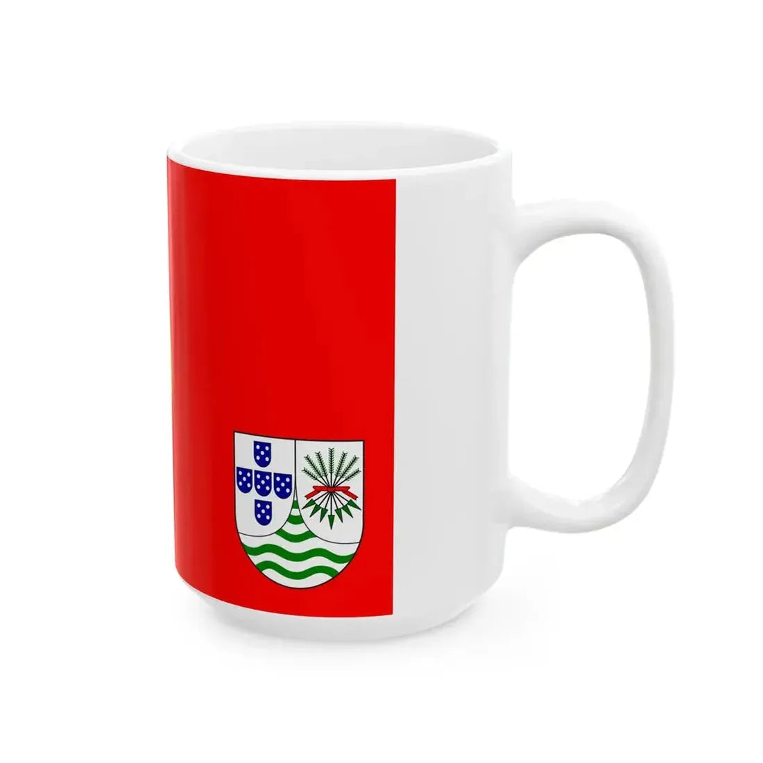 Flag of Mozambique 1965 proposal (Mozambique) White Coffee Mug - Go Mug Yourself