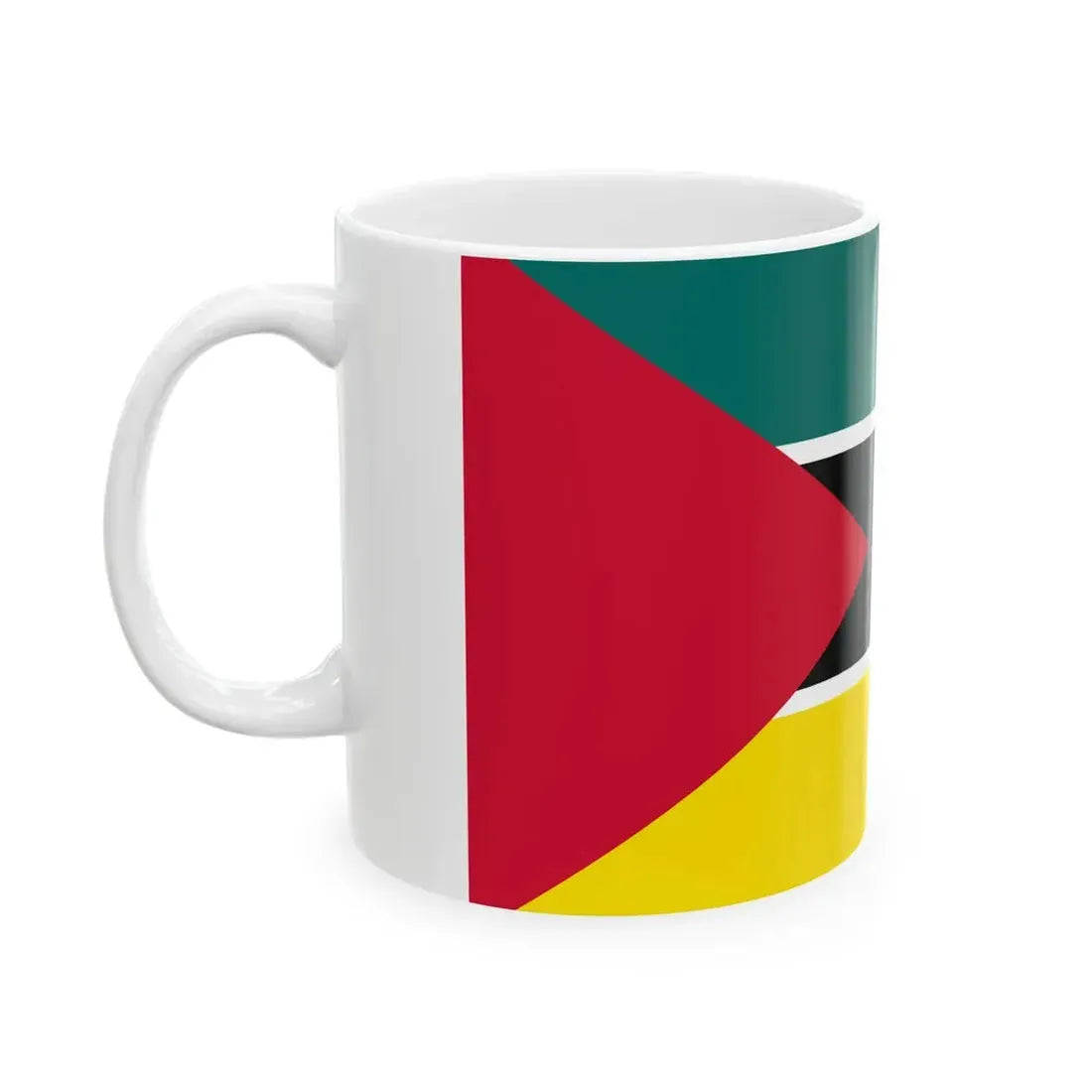 Flag of Mozambique 1974-1975 2-3 (Mozambique) White Coffee Mug - Go Mug Yourself