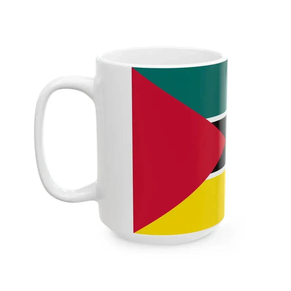 Flag of Mozambique 1974-1975 2-3 (Mozambique) White Coffee Mug - Go Mug Yourself