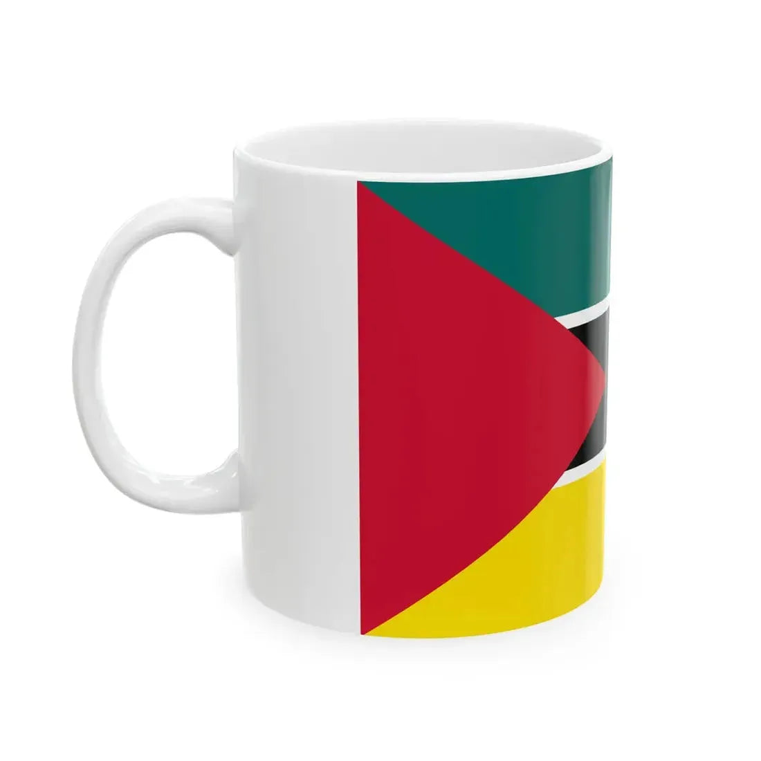 Flag of Mozambique 1974-1975 (Mozambique) White Coffee Mug - Go Mug Yourself