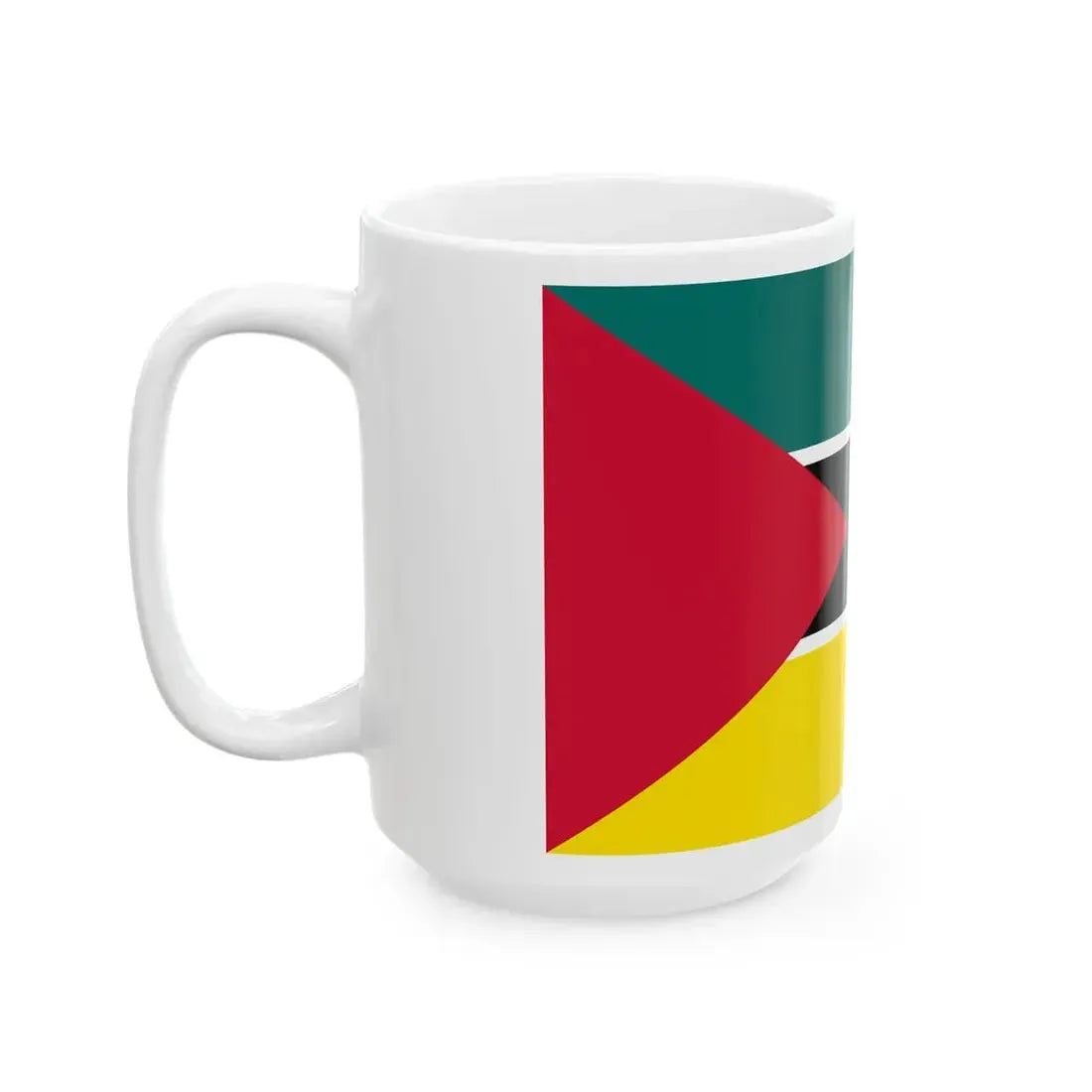 Flag of Mozambique 1974-1975 (Mozambique) White Coffee Mug - Go Mug Yourself