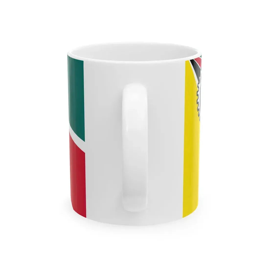 Flag of Mozambique 1975-1983 16-9 (Mozambique) White Coffee Mug - Go Mug Yourself