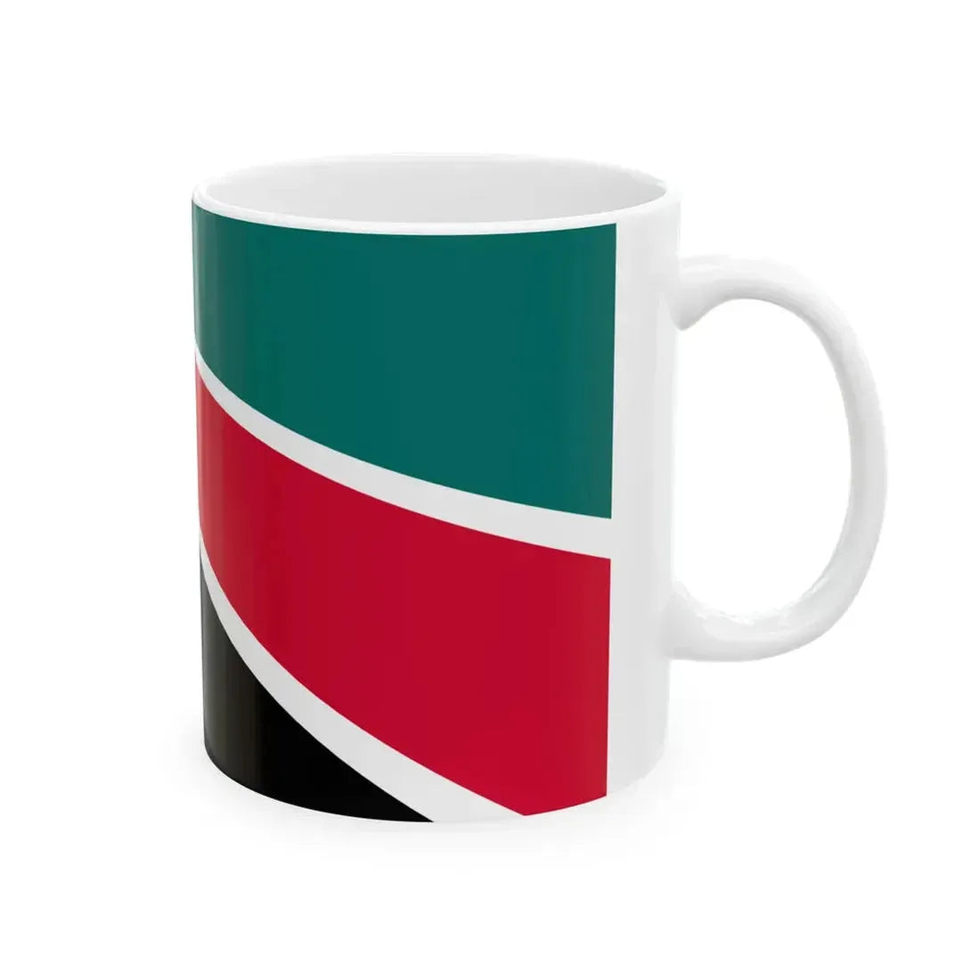 Flag of Mozambique 1975-1983 16-9 (Mozambique) White Coffee Mug - Go Mug Yourself