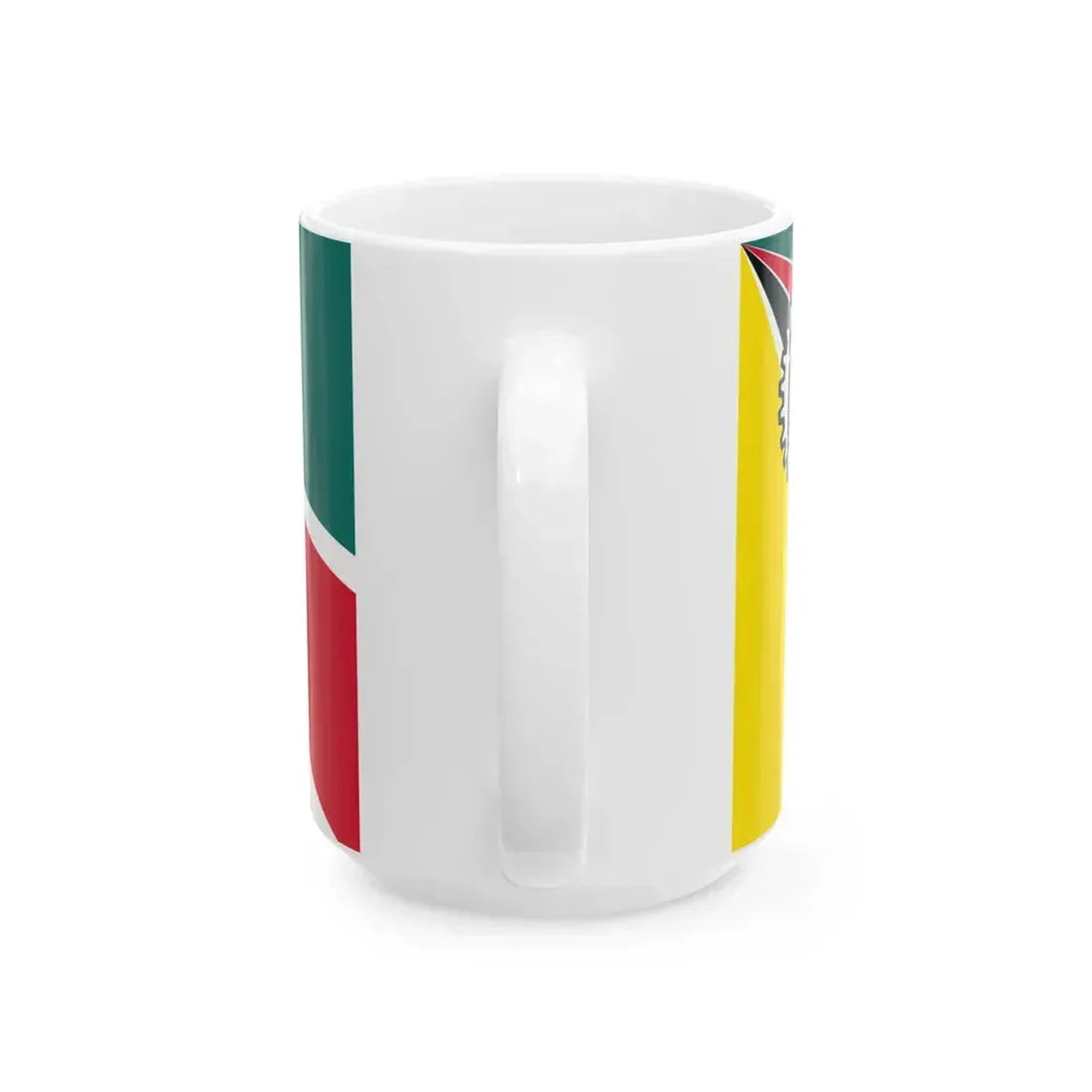 Flag of Mozambique 1975-1983 16-9 (Mozambique) White Coffee Mug - Go Mug Yourself