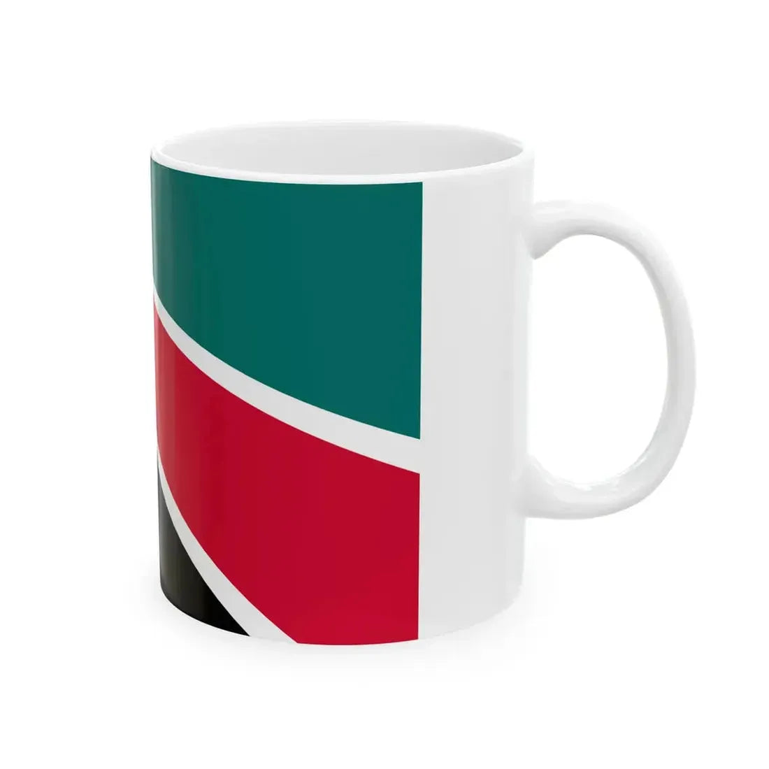 Flag of Mozambique 1975-1983 2-3 (Mozambique) White Coffee Mug - Go Mug Yourself