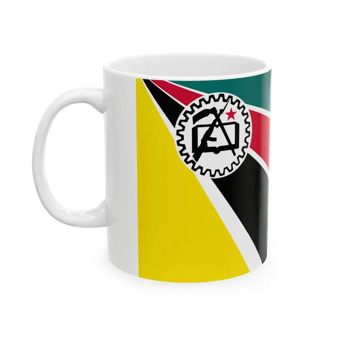 Flag of Mozambique 1975-1983 alternative version (Mozambique) White Coffee Mug - Go Mug Yourself
