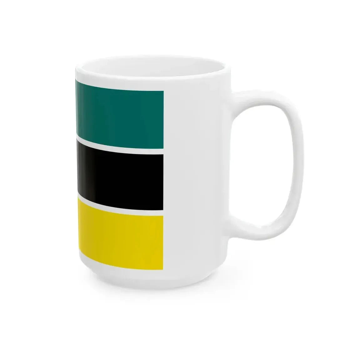 Flag of Mozambique 1983 2-3 (Mozambique) White Coffee Mug - Go Mug Yourself