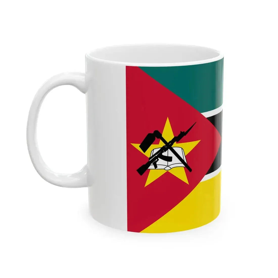 Flag of Mozambique (Mozambique) White Coffee Mug - Go Mug Yourself