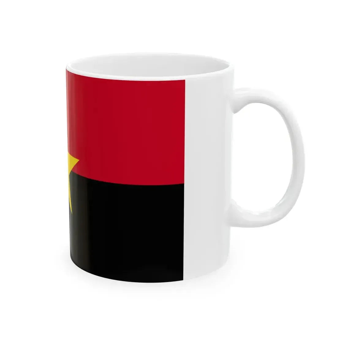 Flag of MPLA (Angola) White Coffee Mug - Go Mug Yourself