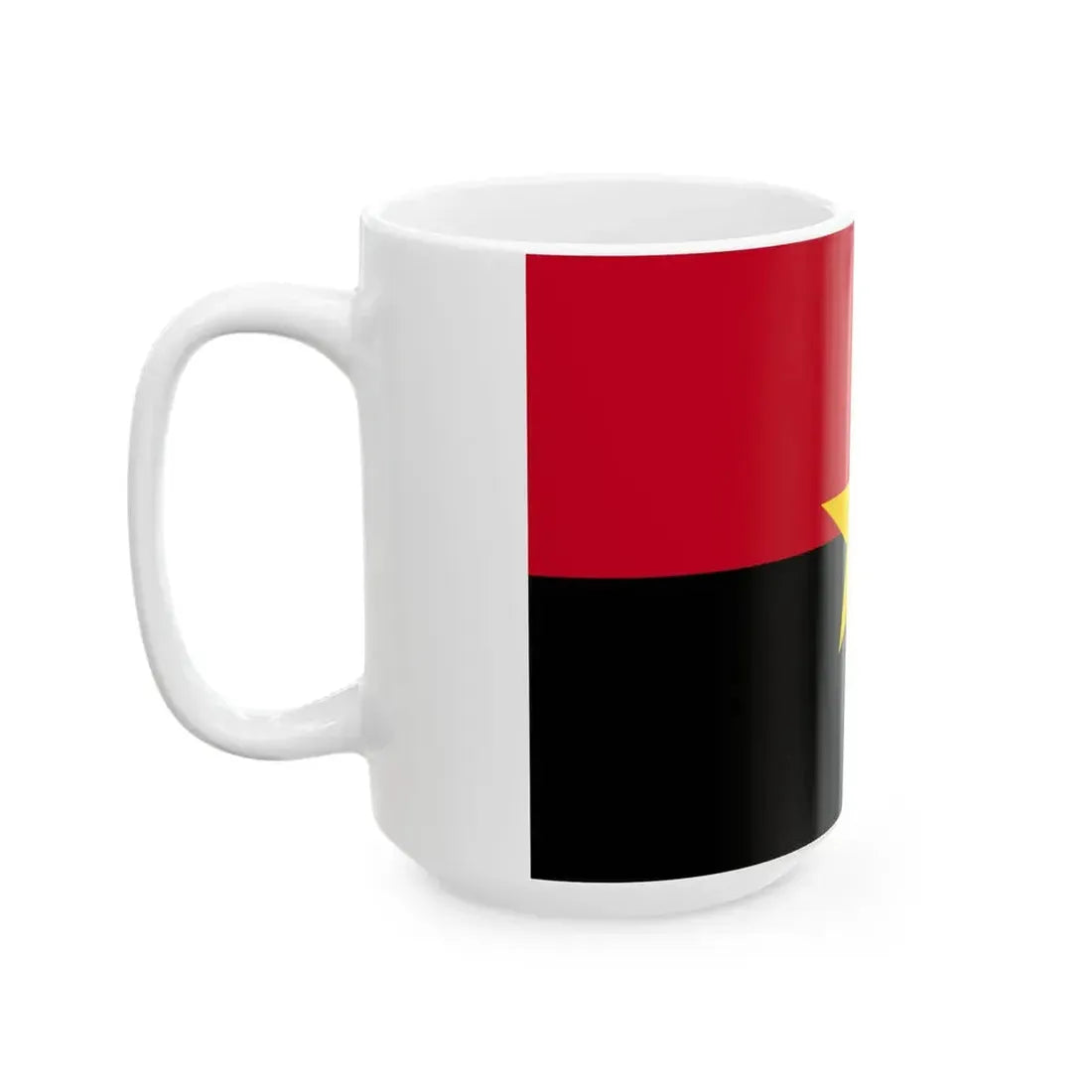Flag of MPLA (Angola) White Coffee Mug - Go Mug Yourself