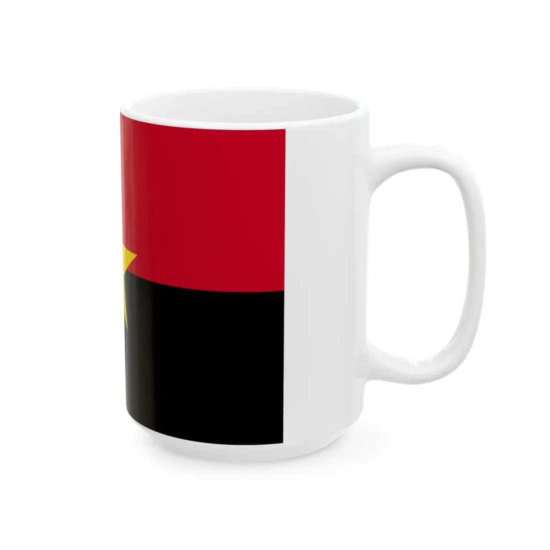 Flag of MPLA (Angola) White Coffee Mug - Go Mug Yourself