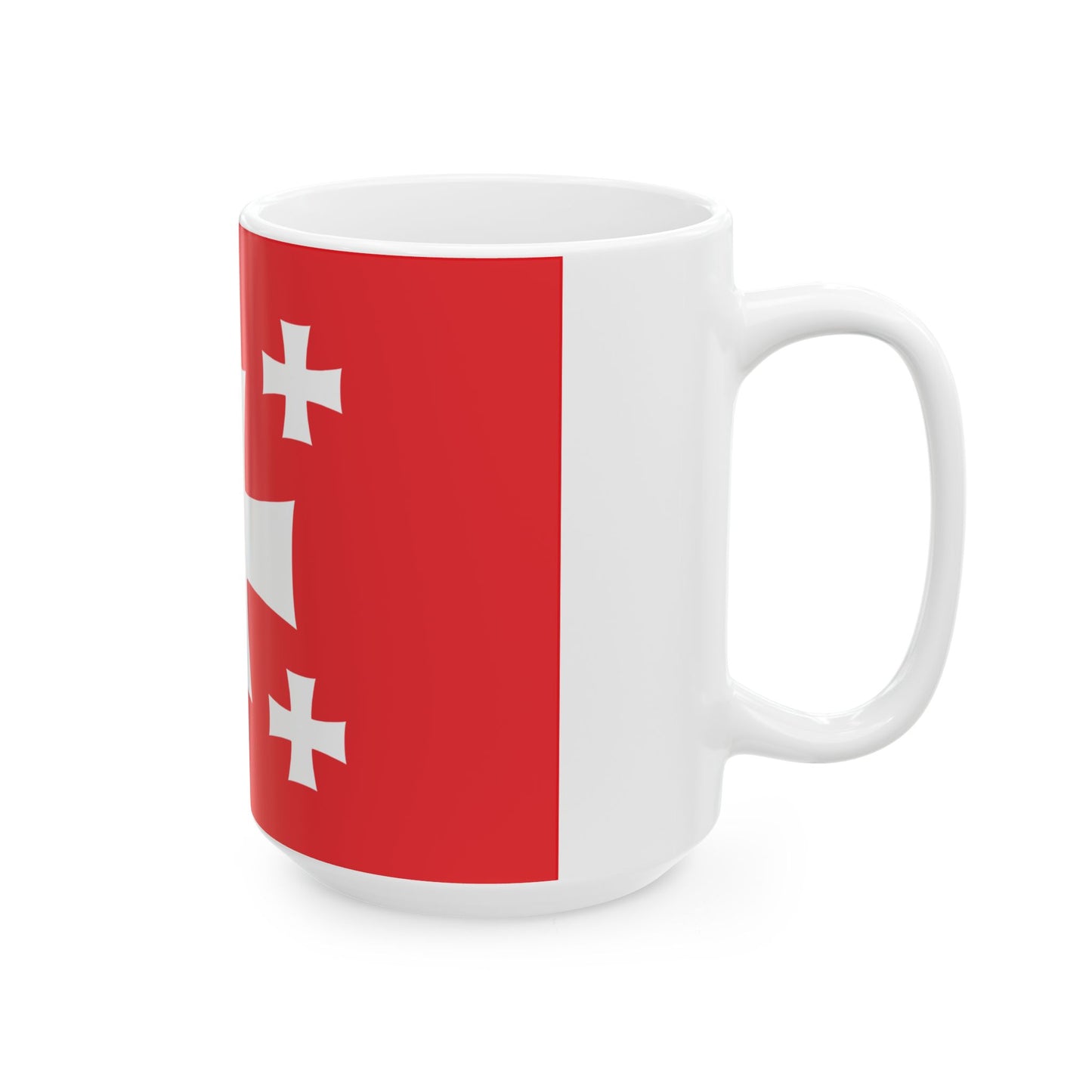 Flag of Mtskheta Municipality (Georgia) White Coffee Mug-Go Mug Yourself