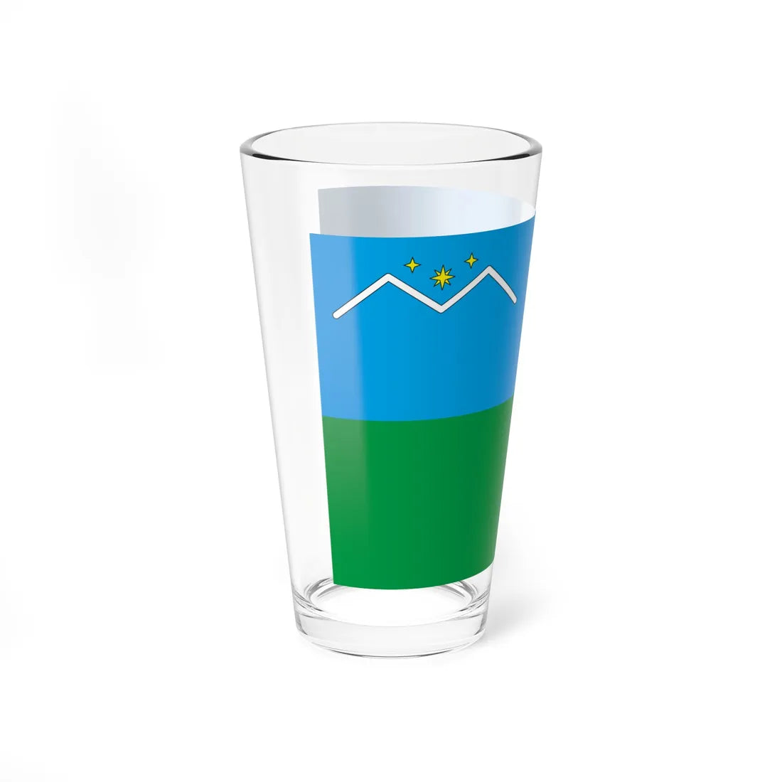 Flag of Mukacheve raion (Ukraine) Pint Glass 16oz - Go Mug Yourself