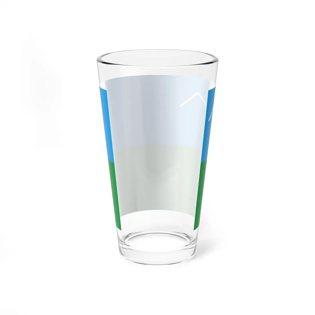 Flag of Mukacheve raion (Ukraine) Pint Glass 16oz - Go Mug Yourself