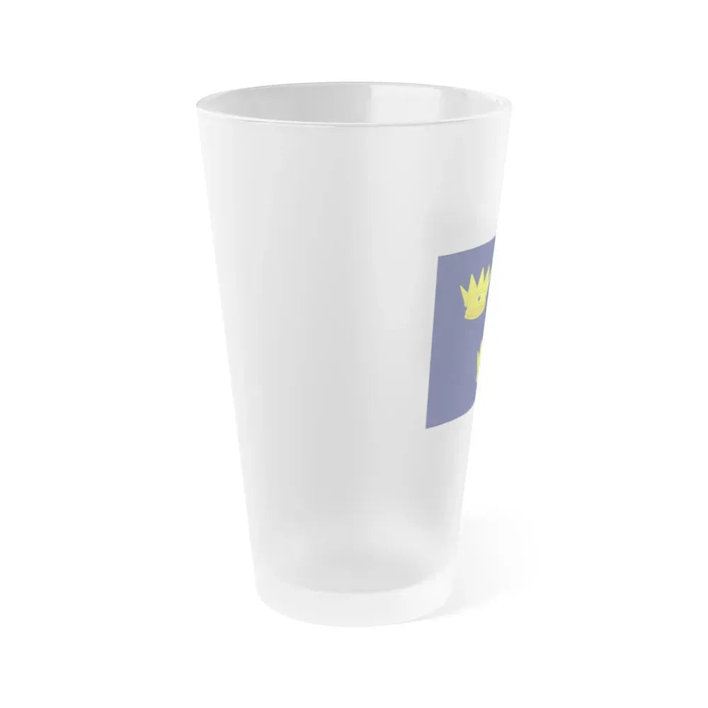 Flag of Munster Ireland - Frosted Pint Glass 16oz - Go Mug Yourself