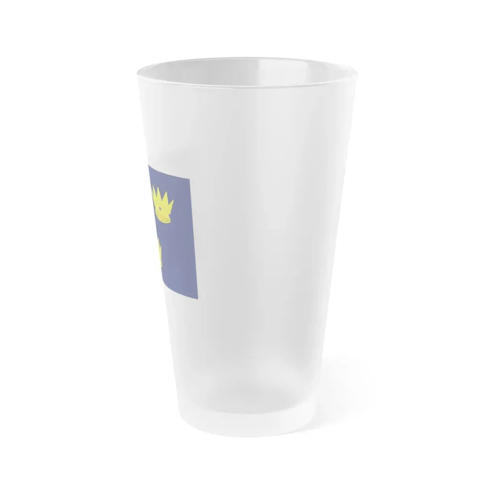 Flag of Munster Ireland - Frosted Pint Glass 16oz - Go Mug Yourself