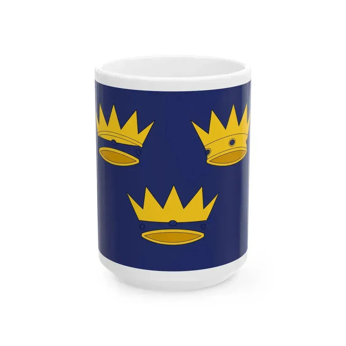Flag of Munster (Ireland) White Coffee Mug 15oz - Go Mug Yourself