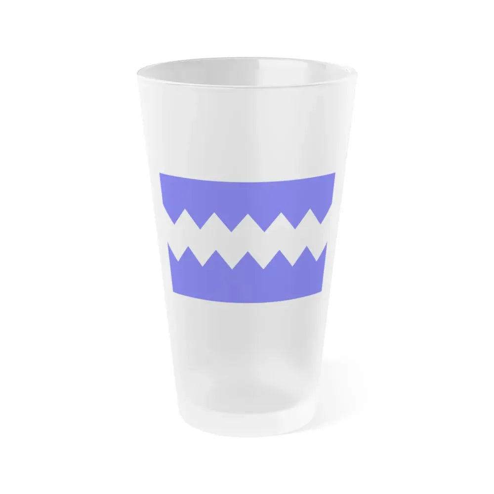 Flag of Munxar Malta - Frosted Pint Glass 16oz 16oz Frosted - Go Mug Yourself