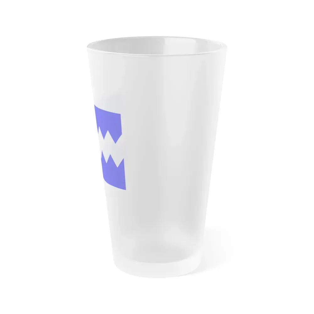 Flag of Munxar Malta - Frosted Pint Glass 16oz - Go Mug Yourself