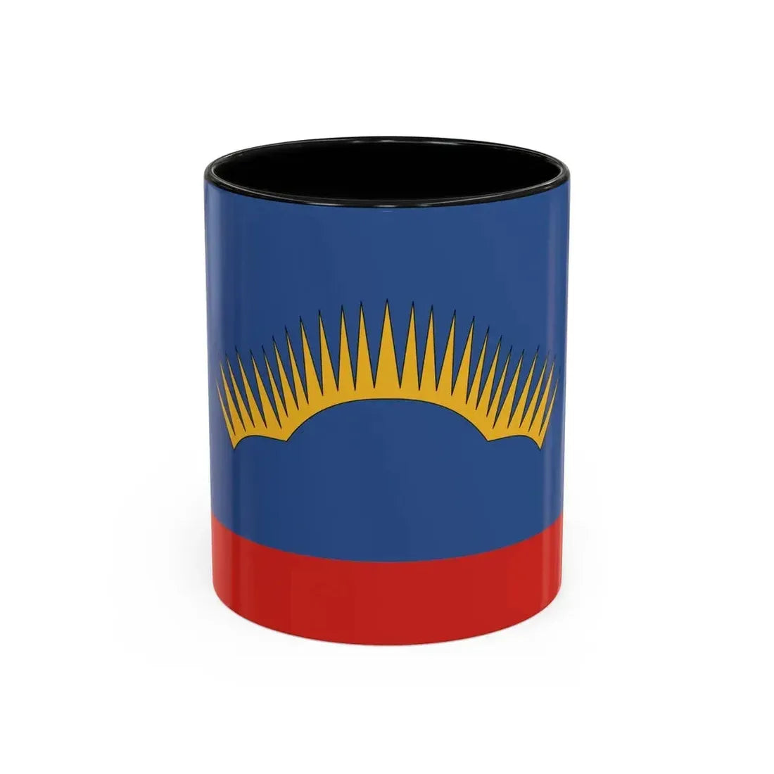 Flag of Murmansk Oblast Russia - Accent Coffee Mug 11oz Black - Go Mug Yourself