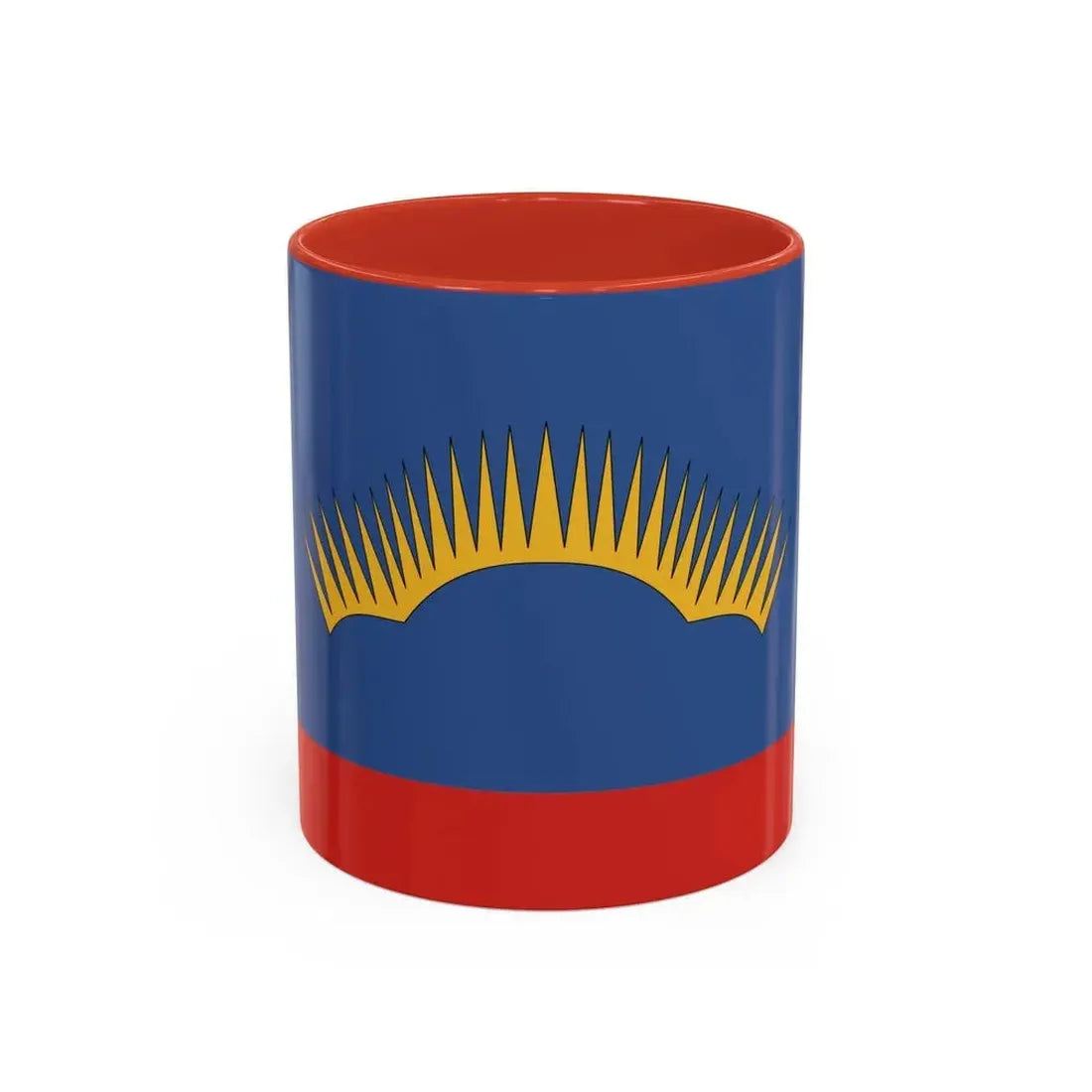Flag of Murmansk Oblast Russia - Accent Coffee Mug 11oz Red - Go Mug Yourself