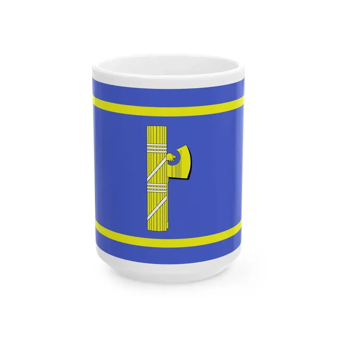 Flag of Mussolini (Italy) White Coffee Mug 15oz - Go Mug Yourself