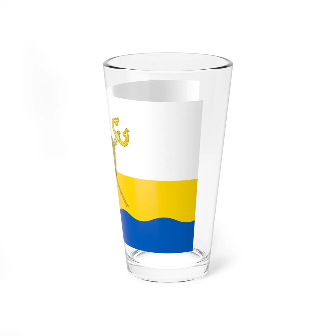 Flag of Mykolaiv Oblast (Ukraine) Pint Glass 16oz - Go Mug Yourself