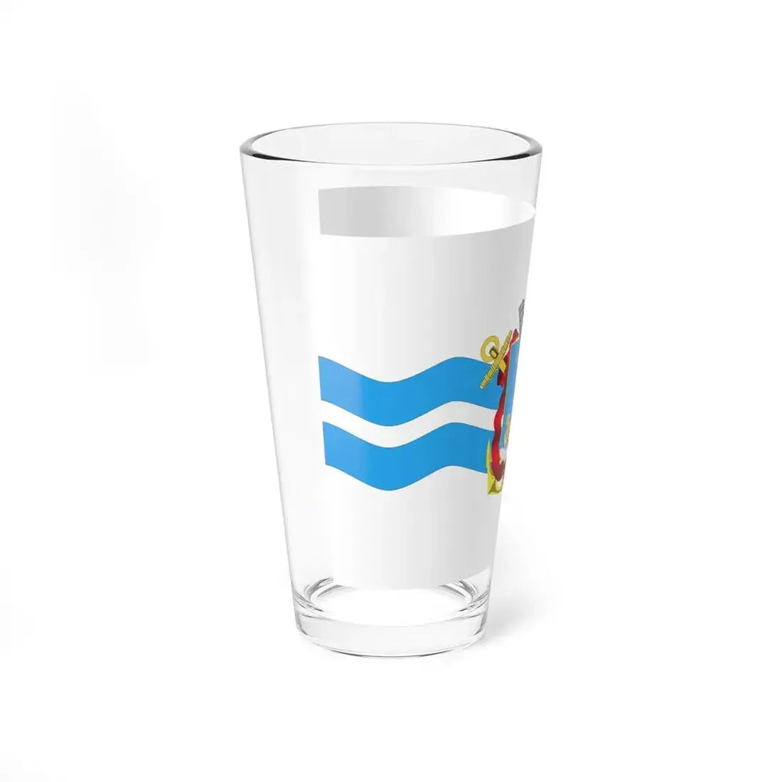 Flag of Mykolaiv Ukraine - Pint Glass 16oz - Go Mug Yourself