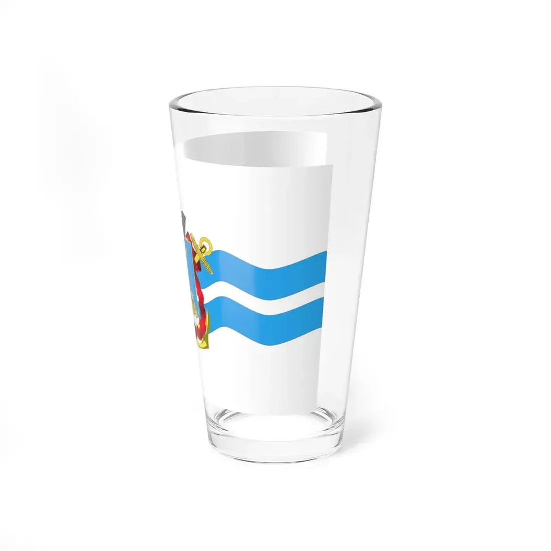 Flag of Mykolaiv Ukraine - Pint Glass 16oz - Go Mug Yourself