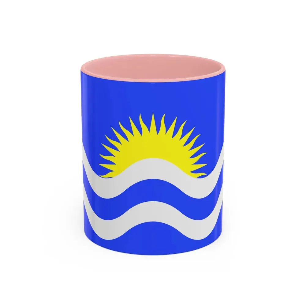 Flag of Nadur Malta - Accent Coffee Mug 11oz Pink - Go Mug Yourself
