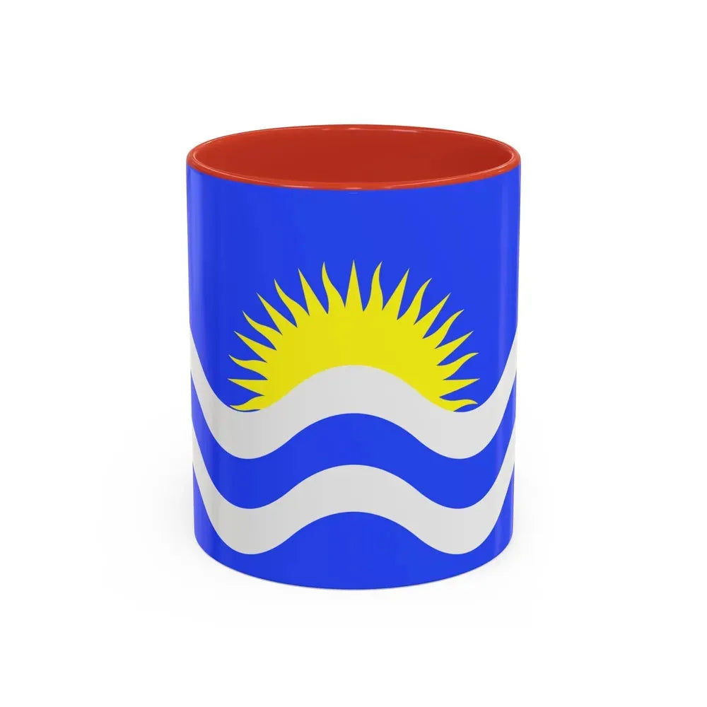 Flag of Nadur Malta - Accent Coffee Mug 11oz Red - Go Mug Yourself