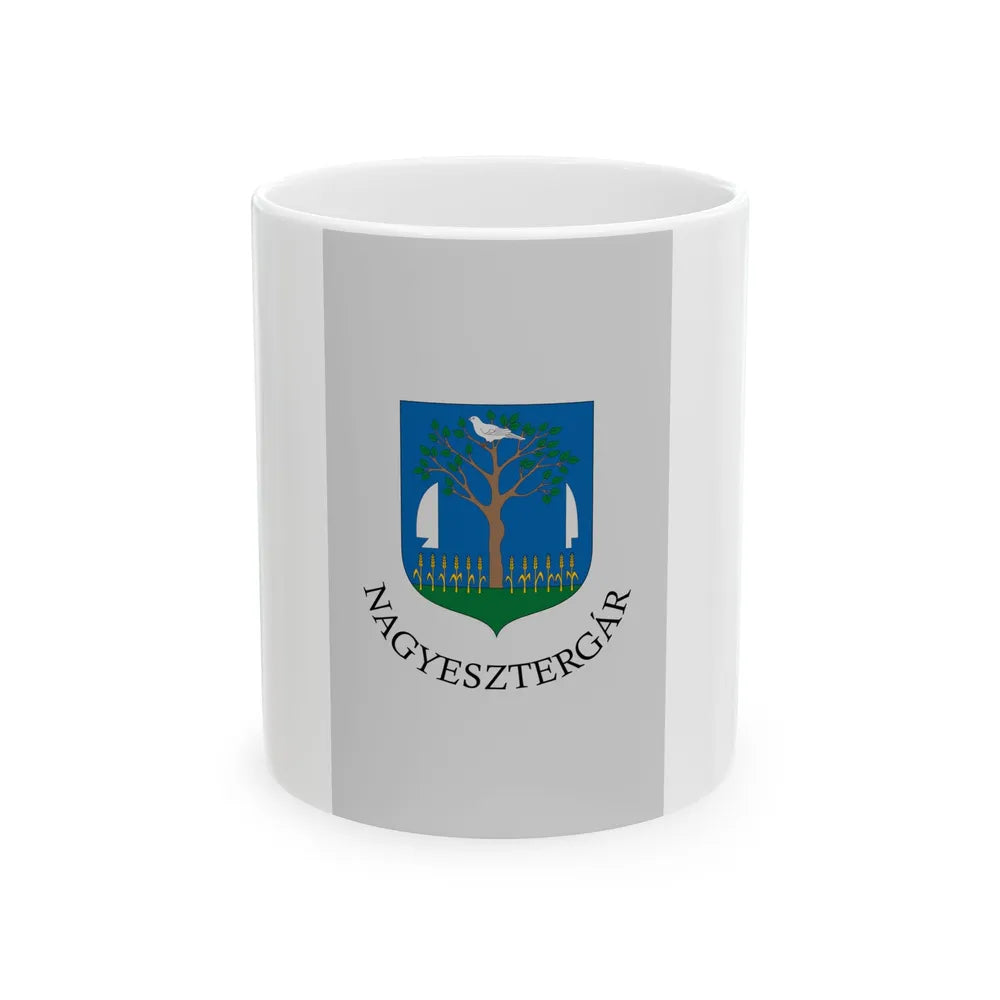 Flag of Nagyesztergar (Hungary) White Coffee Mug 11oz - Go Mug Yourself
