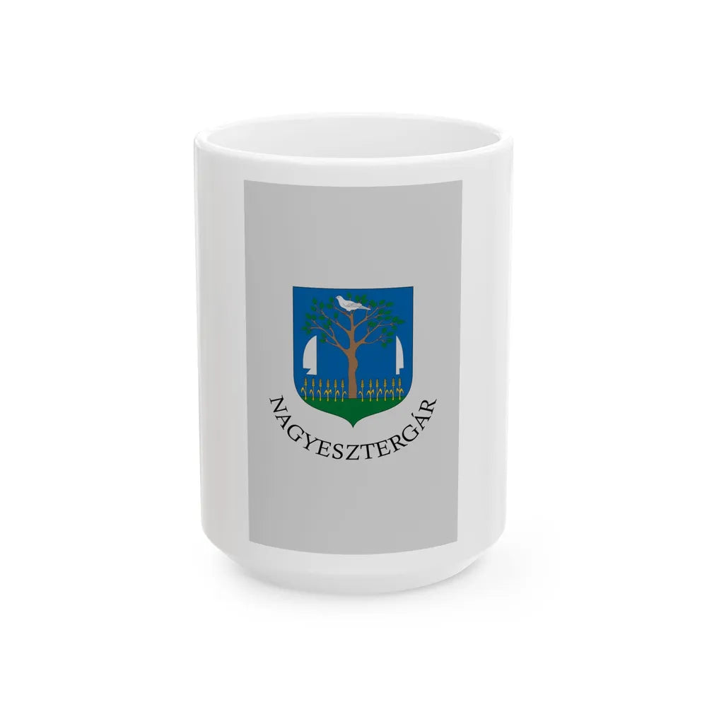 Flag of Nagyesztergar (Hungary) White Coffee Mug 15oz - Go Mug Yourself