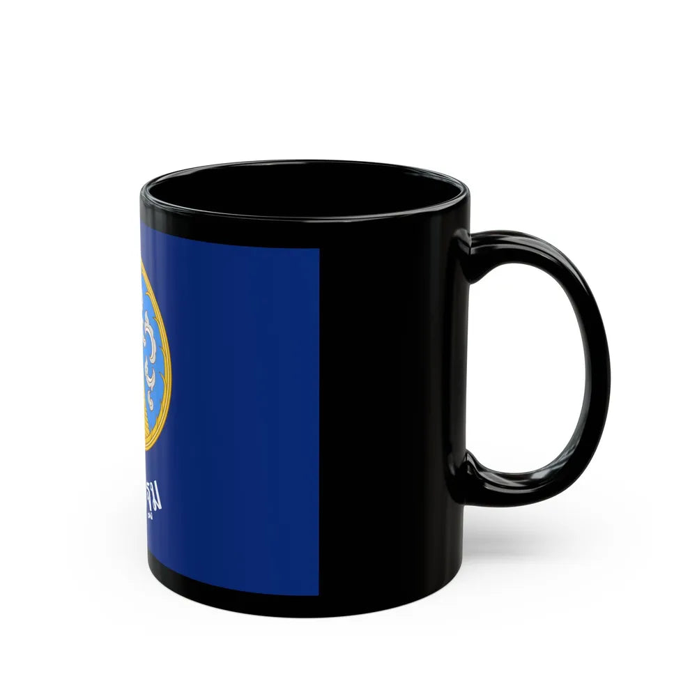 Flag of Nakhon Pathom Province Thailand - Black Coffee Mug - Go Mug Yourself