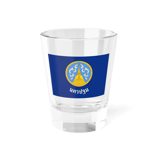 Flag of Nakhon Pathom Province Thailand - Shot Glass 1.5oz 1.5oz - Go Mug Yourself